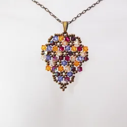 Pendant 40cm - Malvina Grapes-Bronze Chain - Pendant 40cm - Laiton bronze